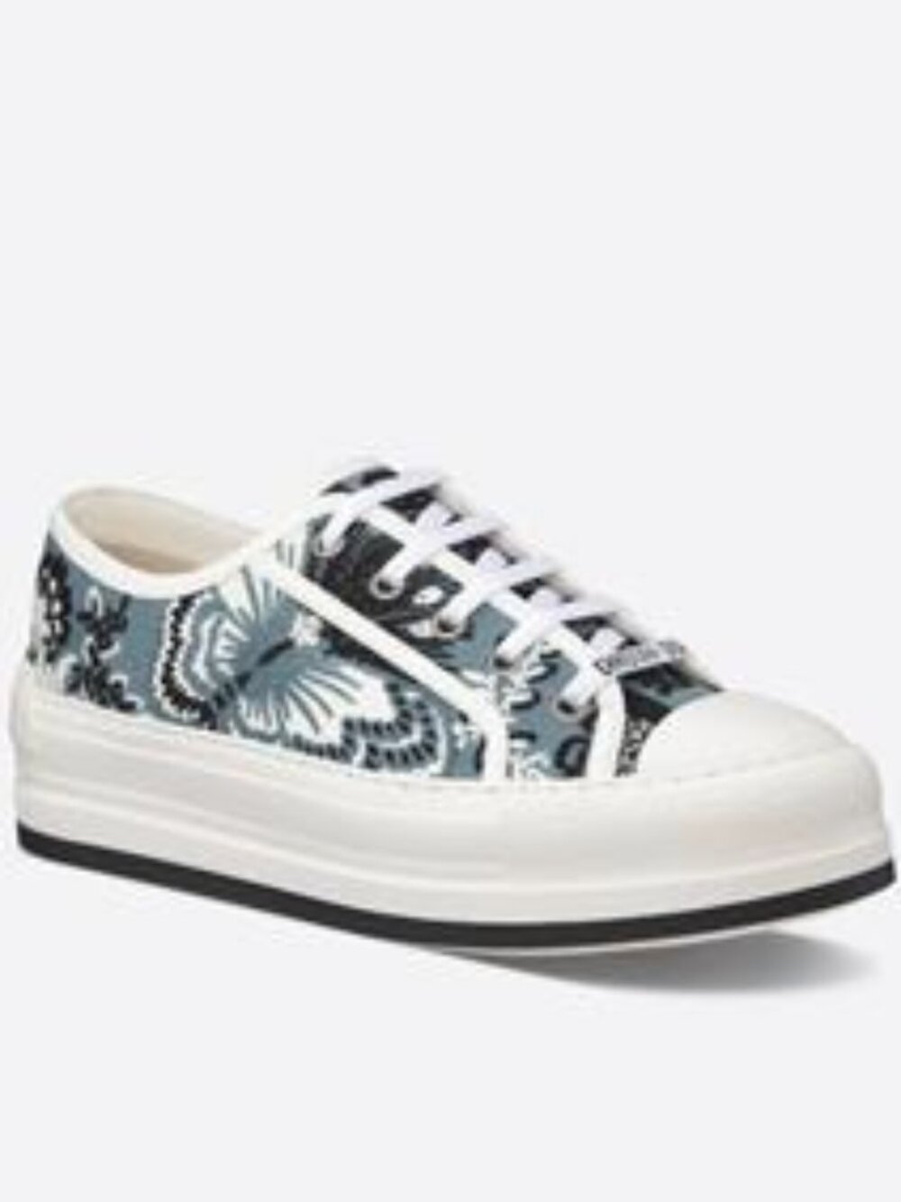 DIOR WALK'N Bandana Butterfly Floral Platform Lace Low Top Sneakers Shoes